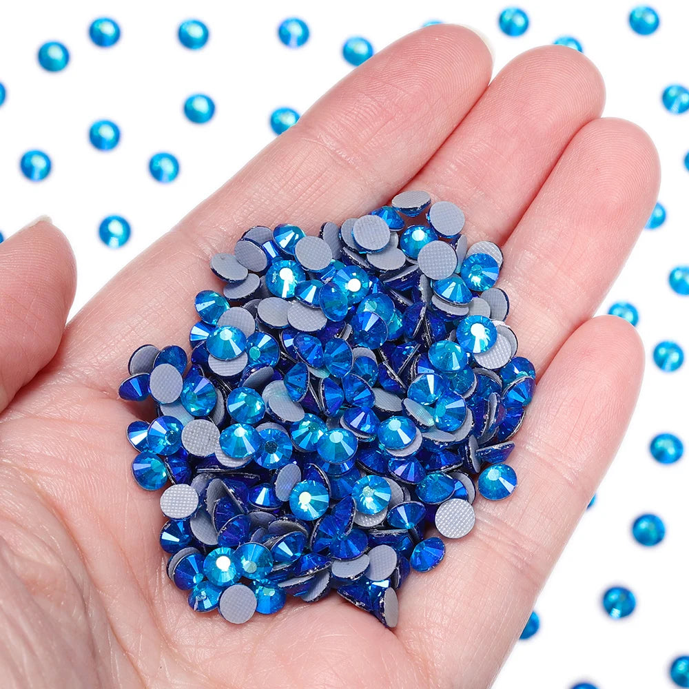 Hotfix Glass Rhinestone Crystal AB Effect High Quality Rhinestones Bulk Crystals Stones Garment Accessories for Clothing