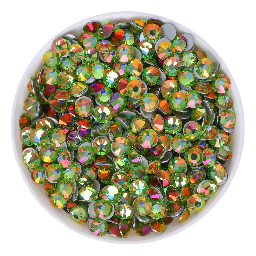 QIYI SS10-SS20 1130-1187 14400pcs Non Hot Fix Factory Direct Wholesale High Quality Durable Glass Crystal Rhinestones for Girls