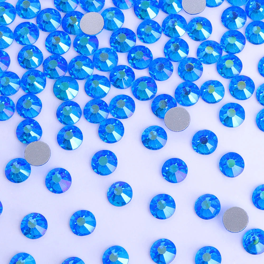 Wholesale 14400pcs Bulk Package Shining Rhinestones Glass AB Crystals Glue on Rhinestones for Car