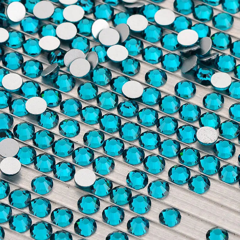 High Quality Crystal AB Bulk Glass Flatback Rhinestones SS3-SS34 Non Hotfix Strass Glue on Nail Art Decoration