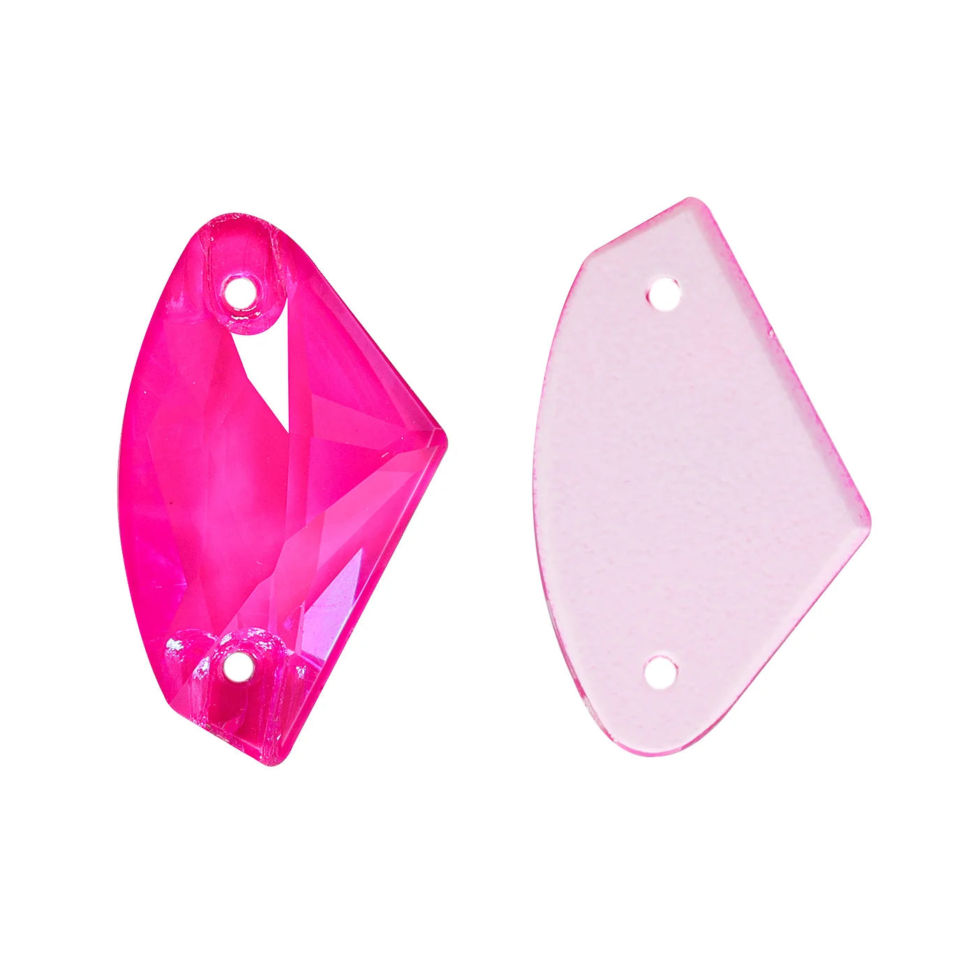 QIYI Neon Colors Galactic High Quality Sew-on Rhinestones Bulk Flatback 2 Holes Sewing  Rhinestone Bling for Jewelry Dress