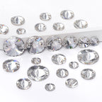 2025 Eco-Friendly  Mixsize Rivoli Shape K9 Glass Crystal Rhinestones with Two Holes for Garment Accessories