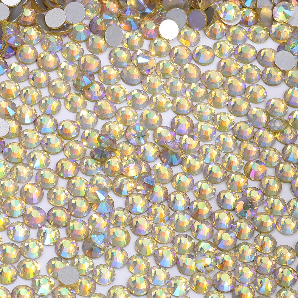 QIYI SS30-SS60 1001-1129 Colors Flat Back Non Hot Fix Durable Latest Fashion Popular Style Glass Crystal Rhinestones for Shoe