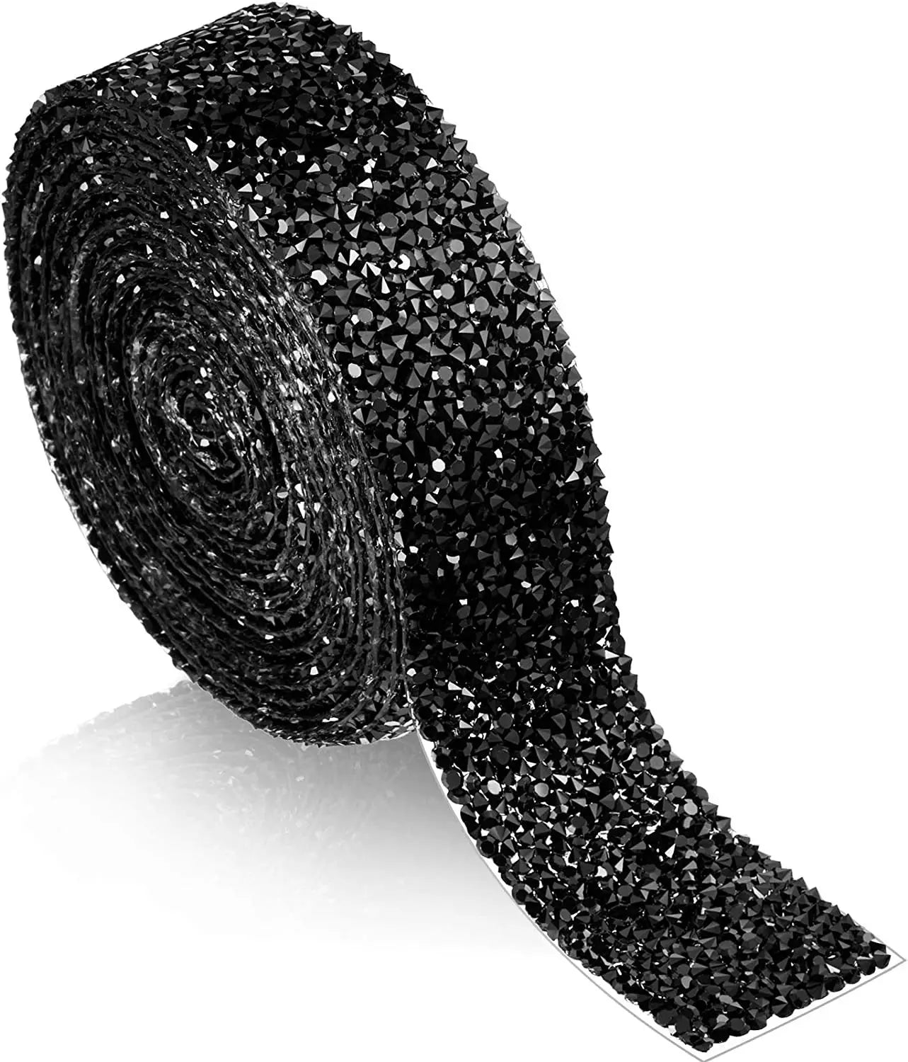 QIYI Wholesale Rhinestone Tape Self Adhesive Rhinestones Trimming Bling Crystal Resin Sheets Roll Wrap Sticker for Tumbler