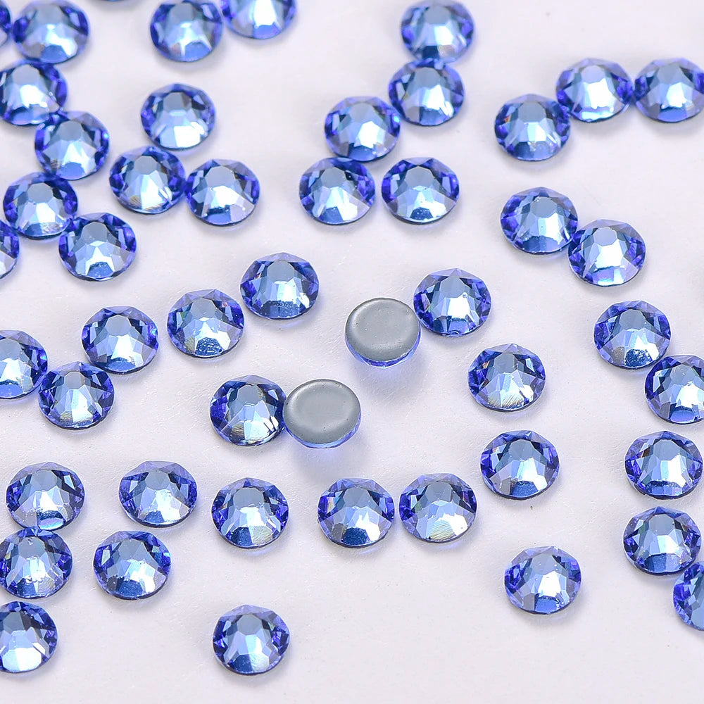 Wholesale Highest Quality 2088 16 Cut Facets Flat Back Crystal Hot Fix Rhinestones for Wedding Dresses
