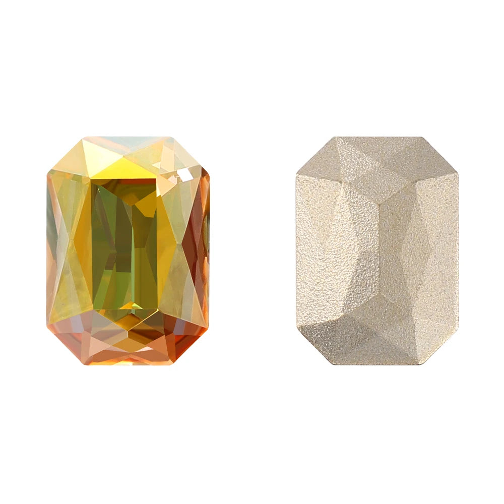 QIYI K9 Glass Grade AAAAAA Loose Rhinestones Maxi Cushion Octagon Point Back Stones