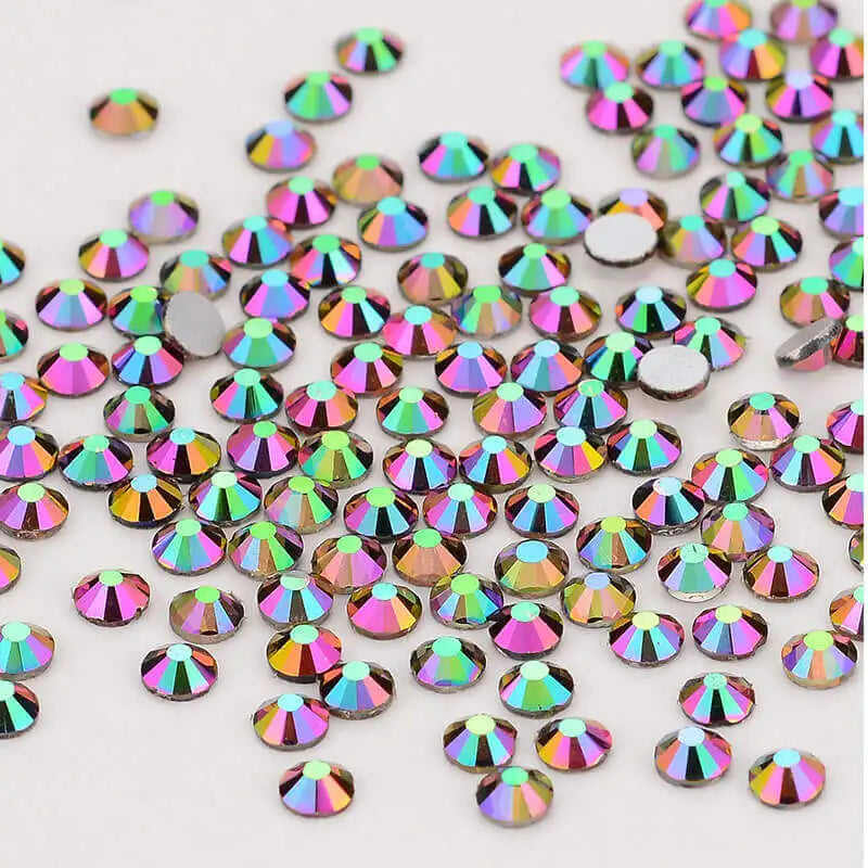 Hot Sale Bulk Flat Back Glass Crystals Nail Art Rhinestones Non-Hotfix Glitter Diamond Jewelry Accessory