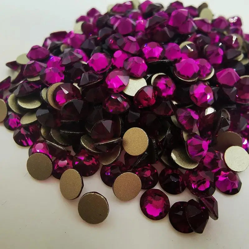 Wholesale Factory 100% Good Feedback Glass Stone 16 Cut Cold Fixation Non Hot Fix Crystal Rhinestone for Women Bikini