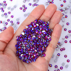 QIYI 2024 Wholesale High Quality Luxury Fashion Style Red AB Non Hofix Glass Flat Back Rhinestone for Decorate Garments Nail Art