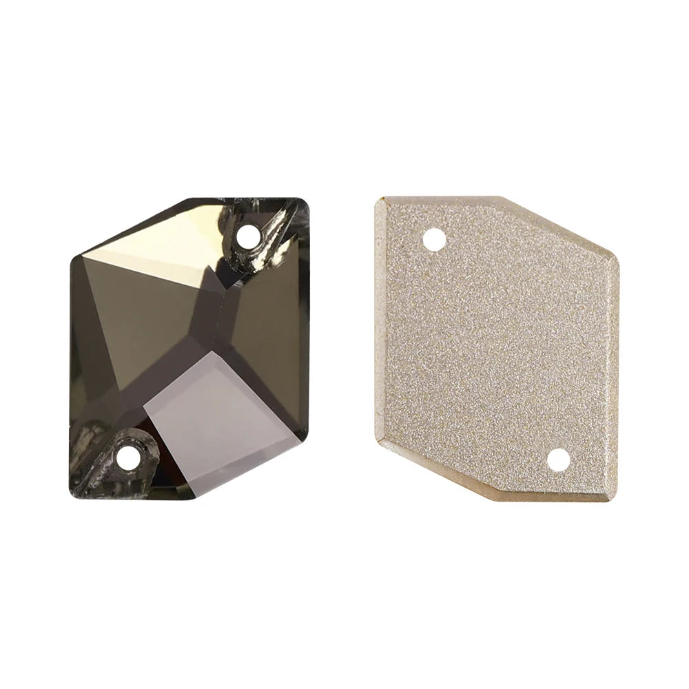 3265 Cosmic Shape 10*12mm/11*14mm/13*17mm/17*21mm Top Quality Durable Innovative Design Clear Glass Sew-on Rhinestones for DIY