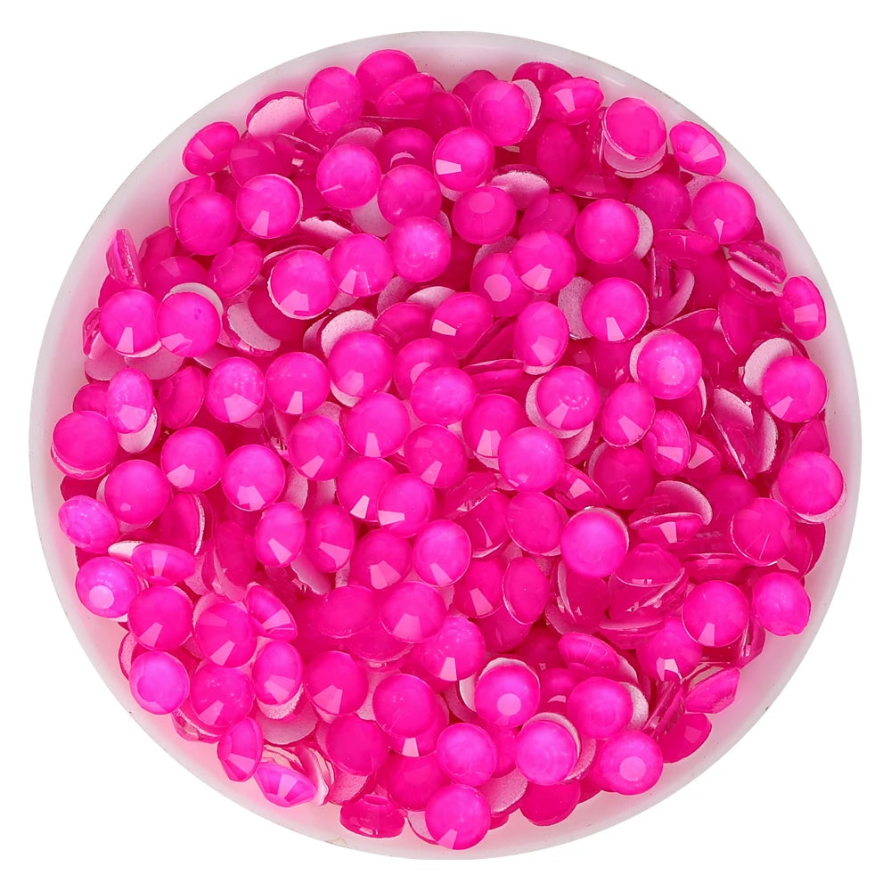 Pink Color SS6-SS30 Crystal Girls Love Rhinestone Bling Glitter Glue on Rhinestones for Gymnastics Performance Clothing