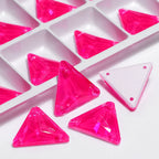 Triangle 12mm 16mm 22mm 80+Colors Sew on Rhinestones 3270  Flat Back Bling Bling Diamond Stone for Fashion Jewelry Clothes