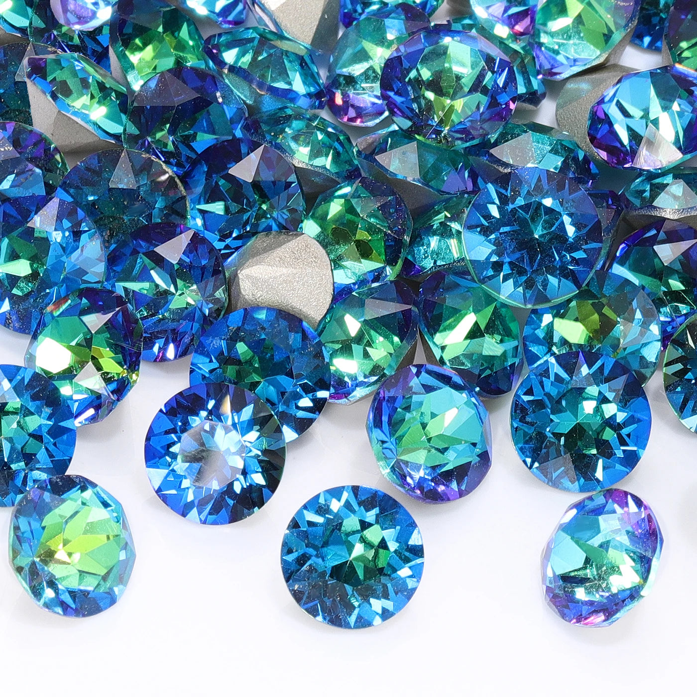 QIYI 2024 New Arrival Factory Wholesale AB Colors Grade AAAAAA Luxury K9 XIRIUS Chaton Pointback Rhinestone for Decoration Cloth