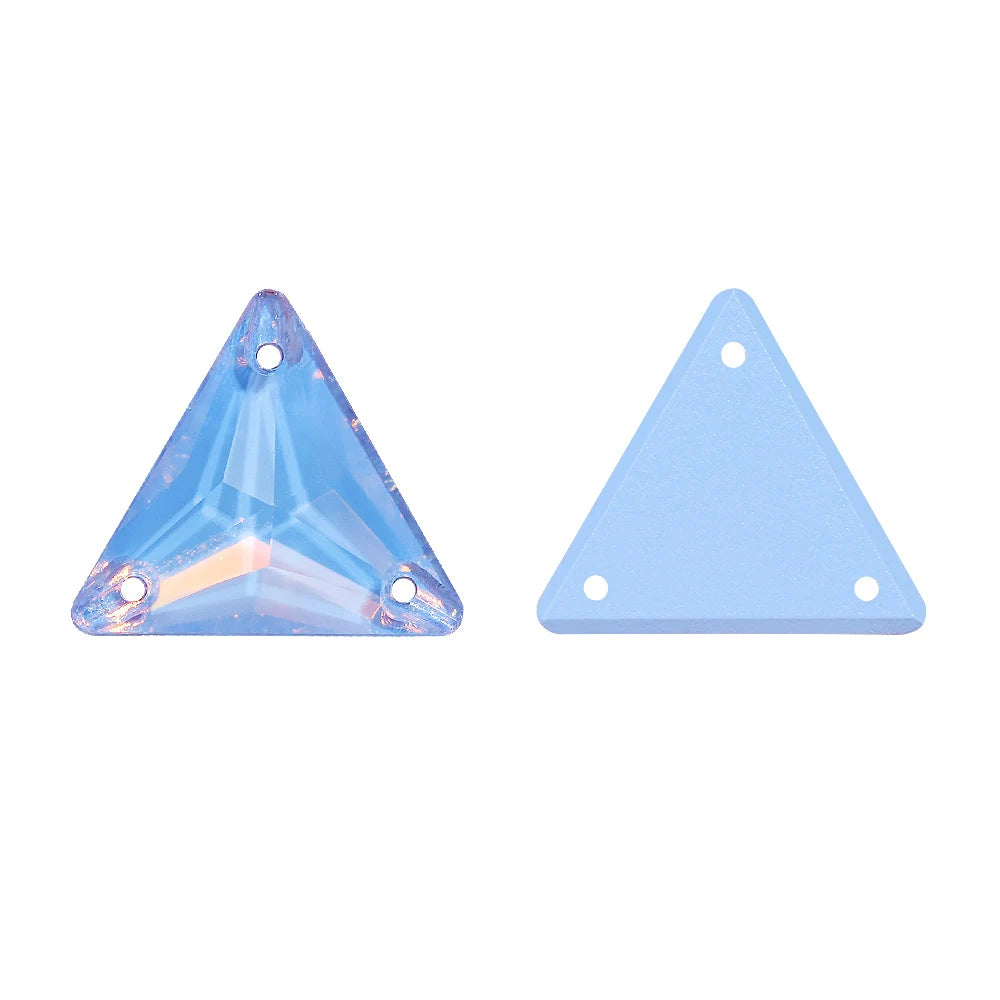 Triangle 80+Colors Sew on Rhinestones 3270 Glass Fancy Glass Flat Back Bling Bling Diamond Stone for Fashion Jewelry Clothes