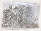 AB Crystal Hotfix Rhinestones Bulk Flatback Glass Iron-On Gems for DIY Garment Bags & Dress 14400 Pcs SS10 on Shirt Fabric