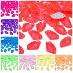QIYI Neon Colors Galactic High Quality Sew-on Rhinestones Bulk Flatback 2 Holes Sewing  Rhinestone Bling for Jewelry Dress
