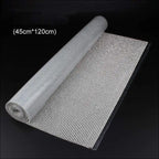 45*120cm 3mm SS12 High Quality Glass Crystal Hot Fix Rhinestone Aluminum Mesh Metallic Adhesive Sheets for Dancing Garment