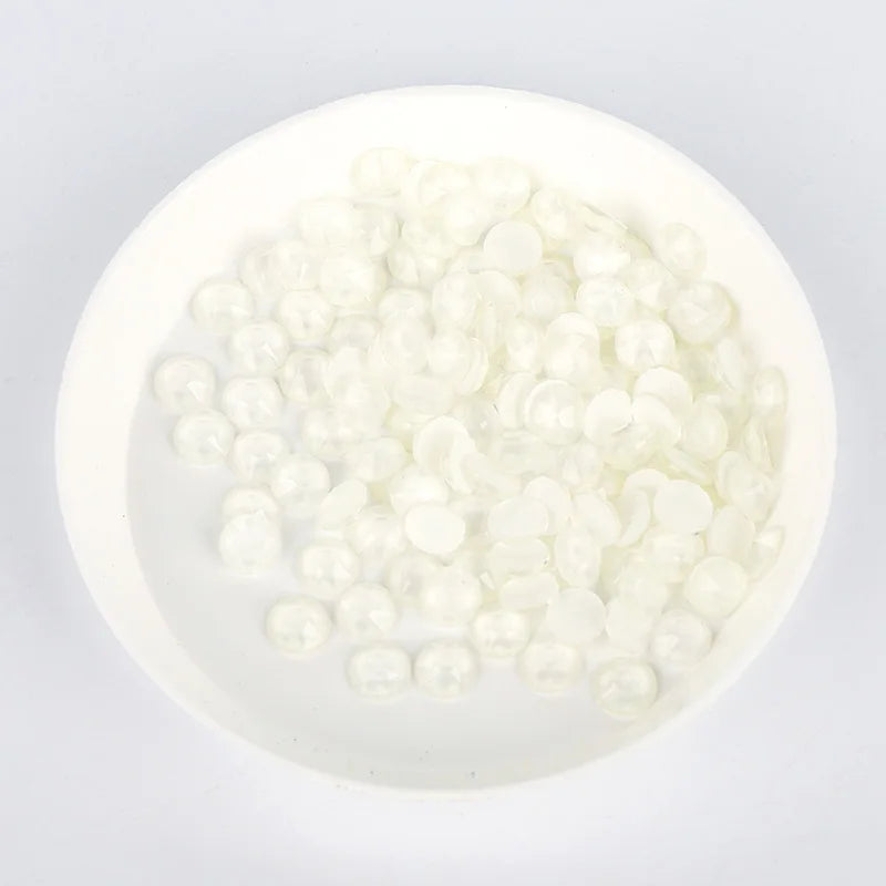 Wholesale Rhinestone Neon White Color Crystal Stone Non Hot Fix Flatback Rhinestone for Nail Art Decoration