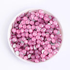QIYI Silver Back Mocha  Crystal Rhinestones Glass Flat Back Non Hot Fix Crystal AB Rhinestones in Bulk 1201-1209