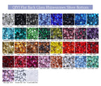 Transparent Crystals White  Nail Art Rhinestones Bulk Flat Back Non Hotfix Rhinestone Glass Bling  for Clothing