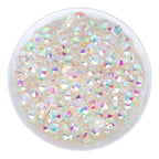 High Quality 16 Cut Facets  Crystal AB Rhinestone Gold Base Non Hot Fix Flatback  Rhinestones Bulk for Dress