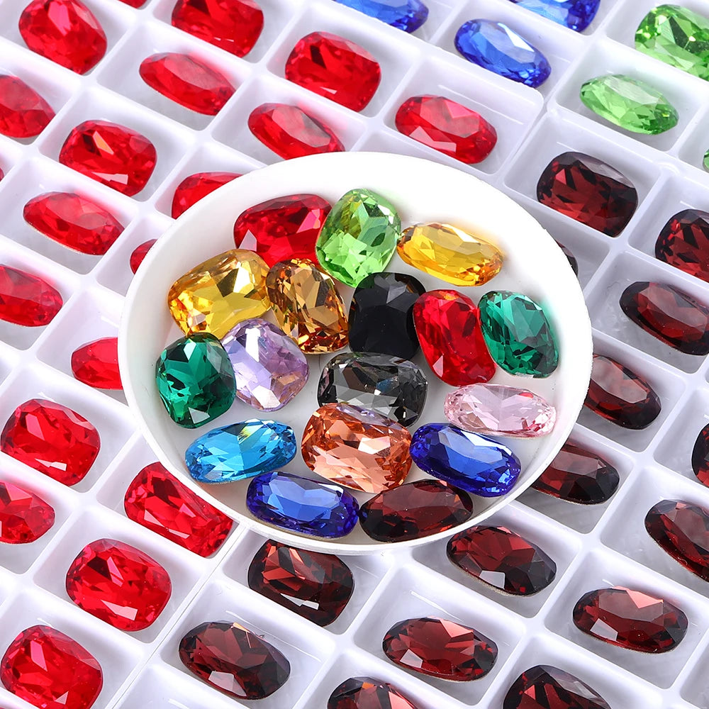 New Arrival Hot Selling Classical Baguette Fancy Stone Top Quality Grade 6A K9 Glass Point Back Stones for DIY Decoration 4568