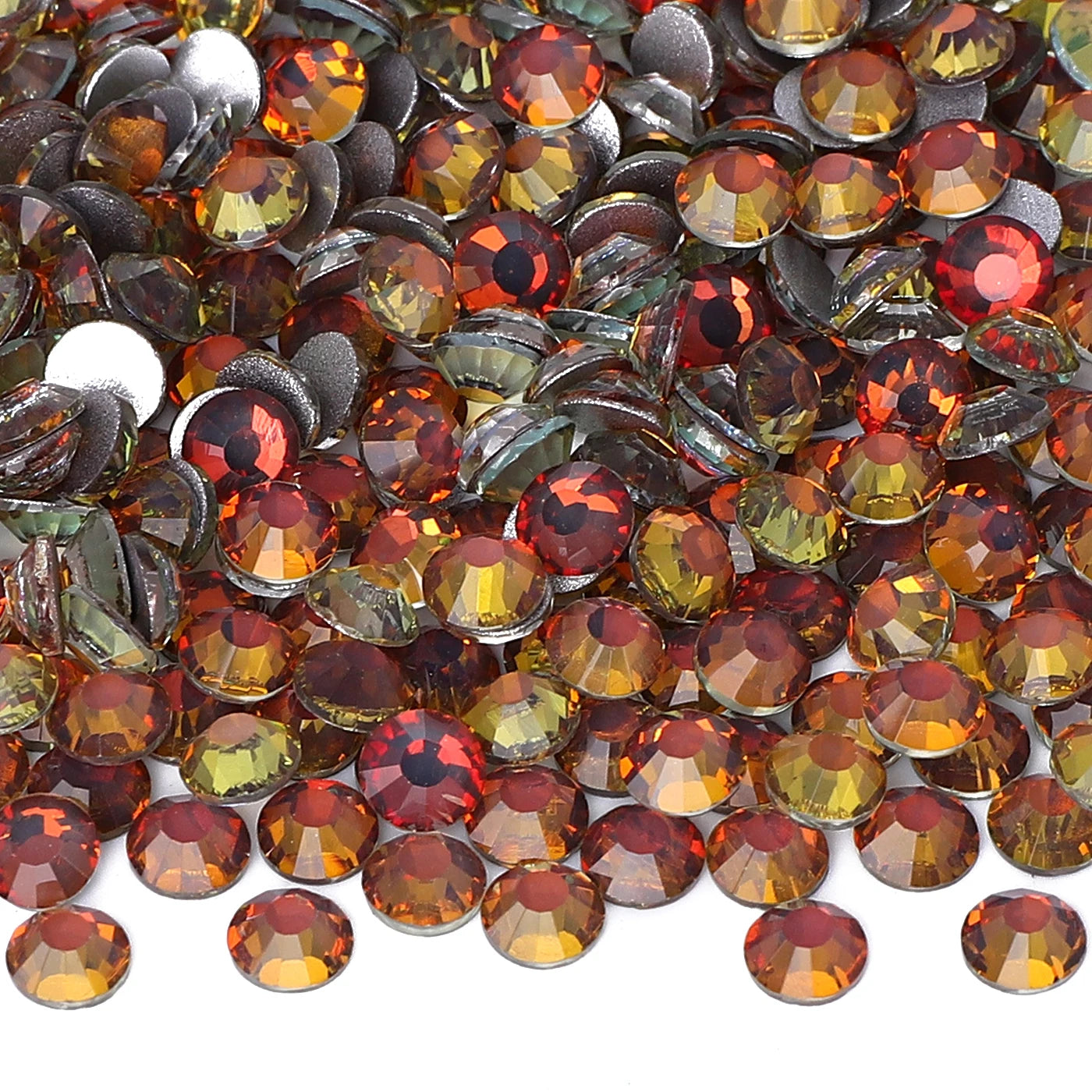 Flashing Colors New Design Wholesale Rhinestone Non Hotfix Flat Back Crystal Glass  for DIY Nail Clothing