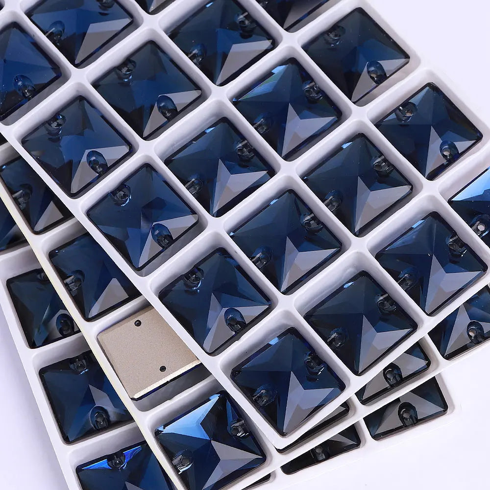 QIYI 3240 High Quality K9 Glass Crystal Rhinestones Glass Beads Triangle Sew-on Crystal Stones for Wedding Dress Bags Shoes
