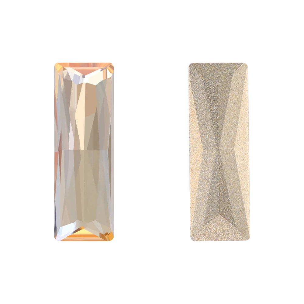 Factory Direct Wholesale New Product Explosion K9 Glass Crystal Rectangle Bling Bright Shining Rhinestones DIY Decoration Grade