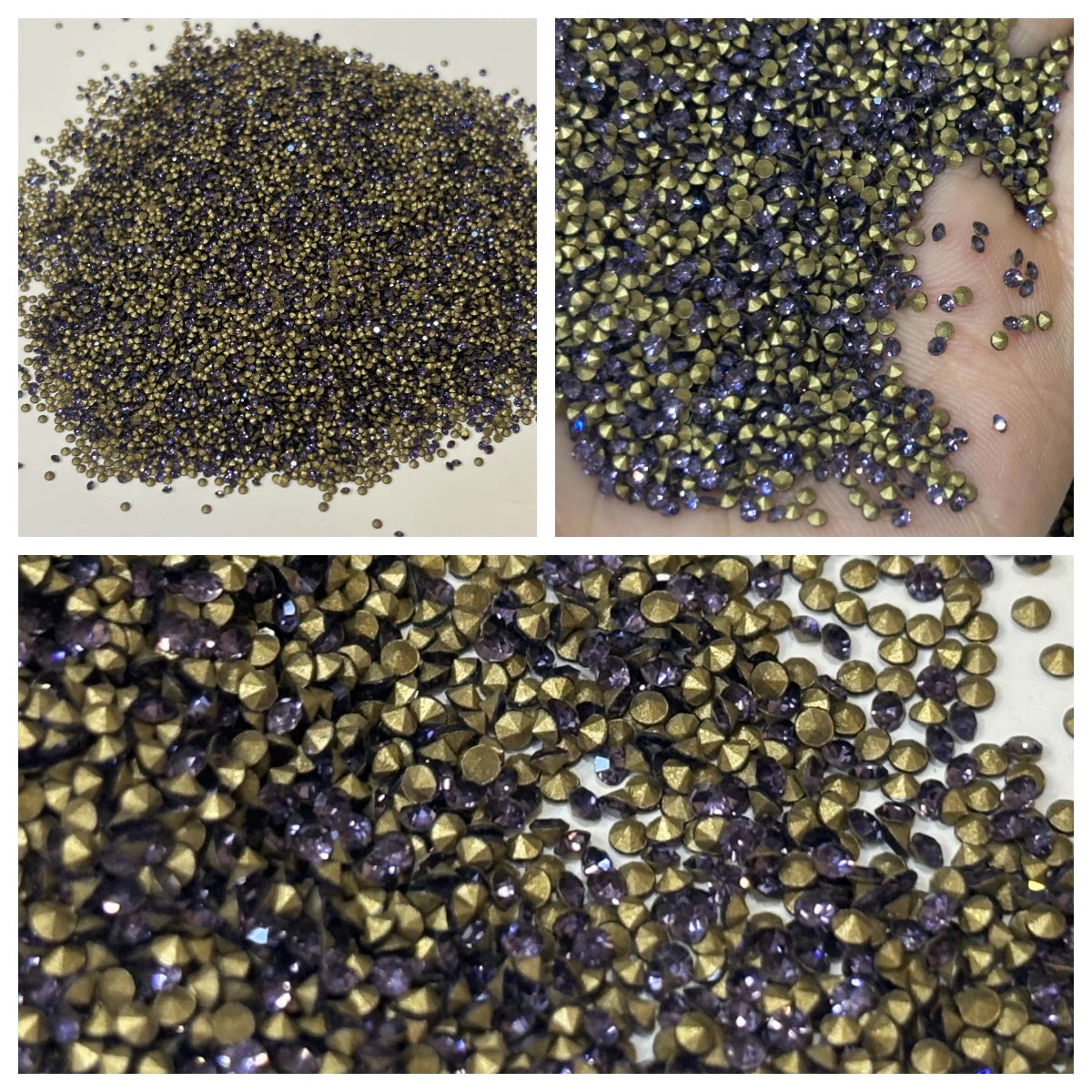 Wholesale SS4 Pointed Bottom Glass Rhinestone DIY Nail Decorations Accessories Crystal Diamond Chaton Rhinestones