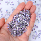 QIYI Wholesale Purple Pink  Brown Over 200 Colors Non Hotfix FlatBack Stone Glass Crystal AB Rhinestones for Tumbler