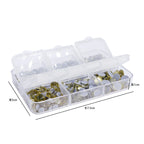 Factory Wholesale Hotfix Flatback Rhinestones Set Diamond 6 Grid Mix Sizes Glass Rhinestone Crystal Gems Supplies Iron on Stones