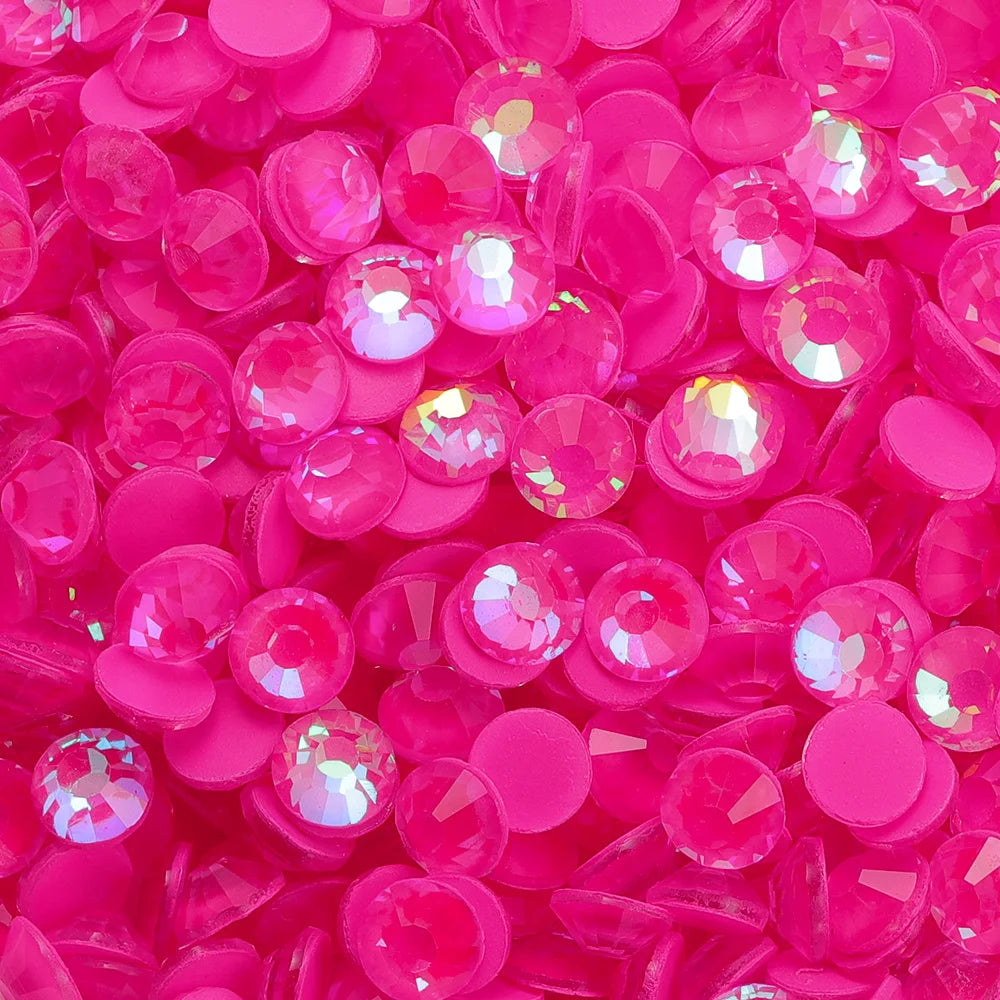 Wholesale Luminous Mocha Shimmer Color Glass Flatback Rhinestones Glass Crystals Rhinestones Diamond for Fashion Jewelry Earring