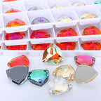 60+ Colors Trillion K9 T Sew-On Crystal Stone Premium Cristal 3272 Rhinestone for Clothes Bags Shoes