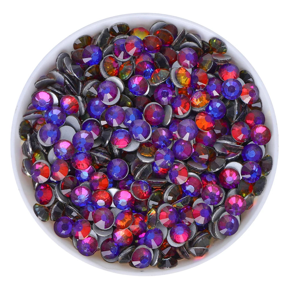 QIYI 1130-1187 SS30-SS60 Non Hot Fix Flat Back Factory Direct Wholesale High Quality Durable Glass Crystal Rhinestones for Girls