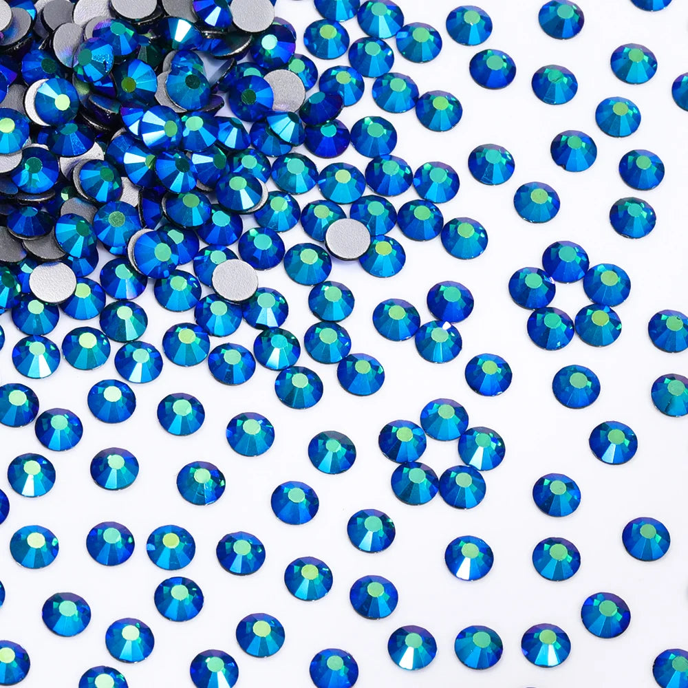 Wholesale Over 200 Colors Non Hotfix Rhinestones SS6-SS30 Glass Crystal Flatback Regular Cut Rhinestones for Shoes and Nails Art
