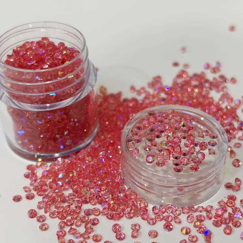 Custom Hot Round Clear Resin Crystal Rhinestones Loose Rhinestones for Nail Art Bags Crafts Pointback Rhinestone