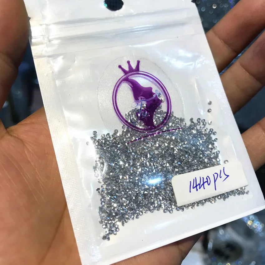 High Quality Bulk Glass Rhinestones Transparent for Nail Art Bags Garments Shoes Decoration Jewelry Decoration
