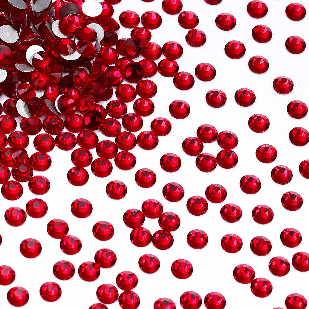 Wholesale Over 200 Colors Non Hotfix Rhinestones SS6-SS30 Glass Crystal Flatback Regular Cut Rhinestones for Shoes and Nails Art