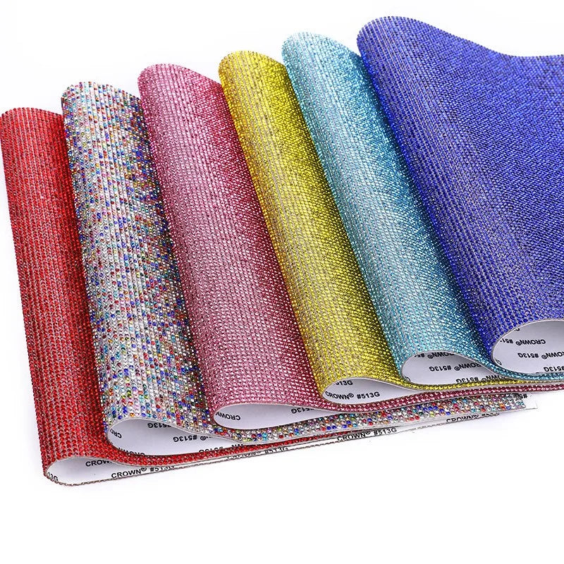 SS6 Hot Sales Custom Bling Bling Rhinestone Mesh Glass Crystal 2MM Hot Fix Rhinestone Sticker Rhinestones for Car