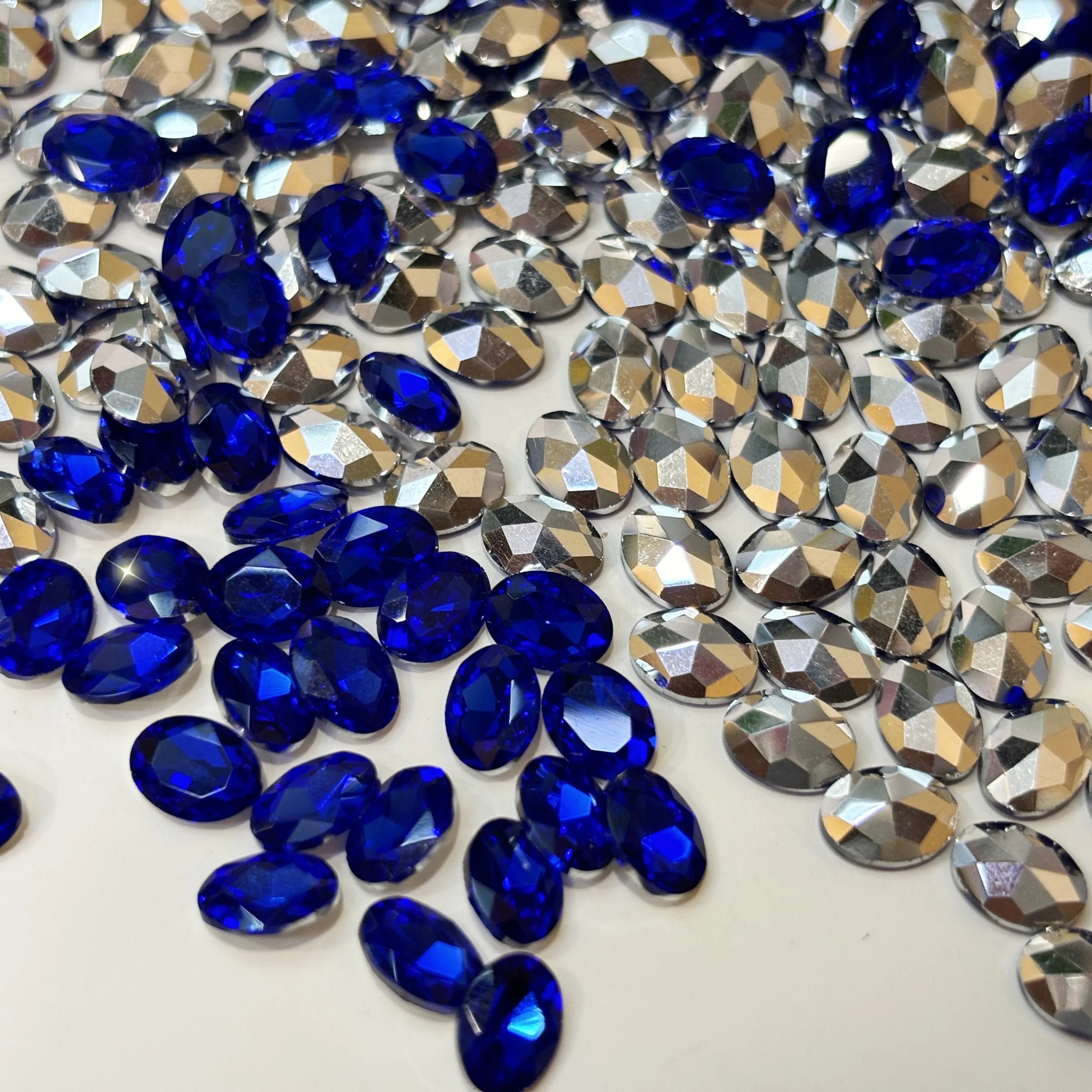 Wholesale Oval-shaped Pointed-back Glass Rhinestones Nail Art Bags Garments Shoe Jewelry Decoration Rhinestone