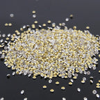 Round Shape Shinning Clear Rhinestones Wholesale Glass Pointed Rhinestone for Nail Art Decoration Crystal