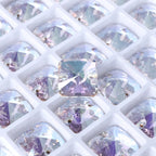 New Arrival Hot Selling Rivoli Square Shape Latest Fashion New Design Top Quality Flat Back Glass Sew-on Rhinestones (3201)