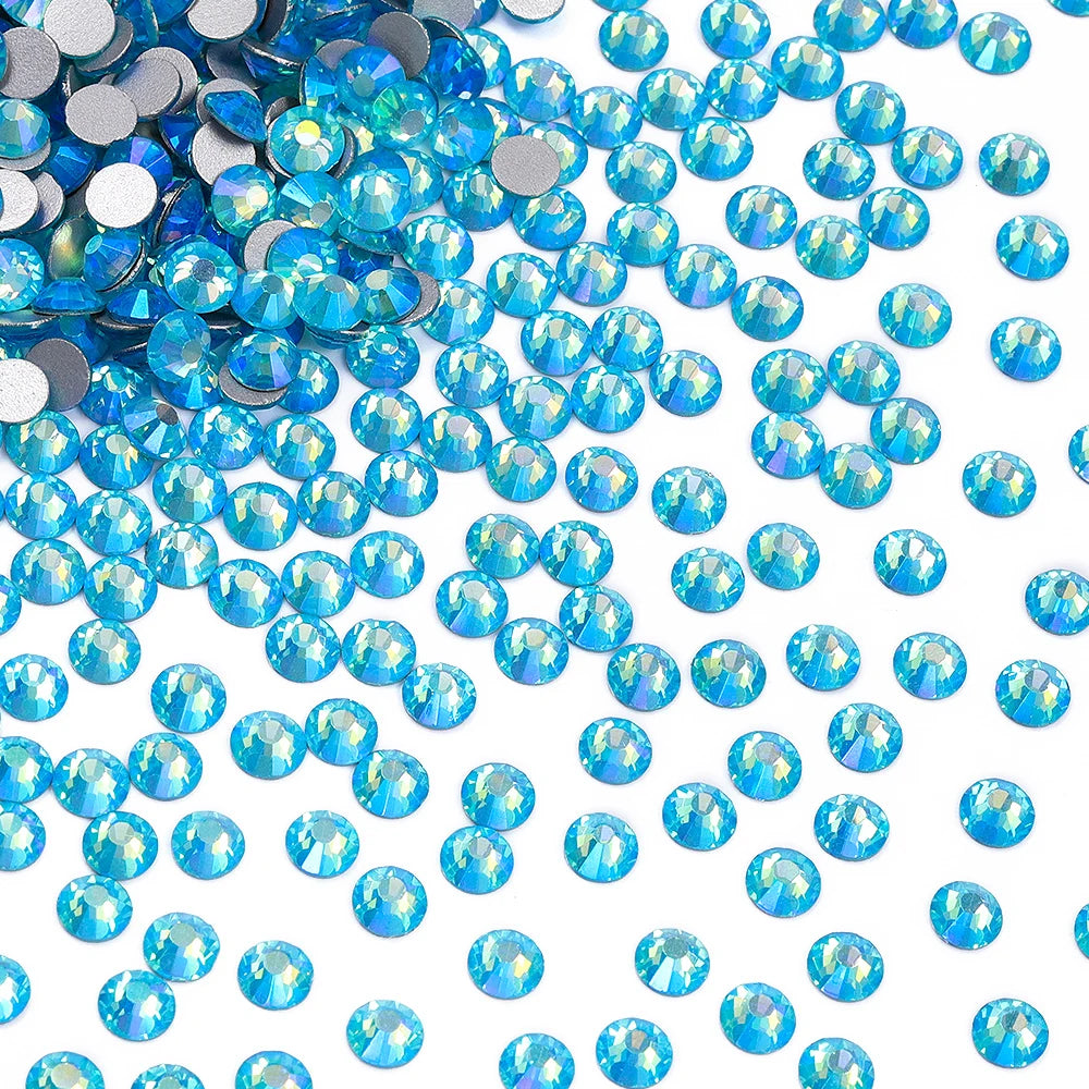 Wholesale Over 200 Colors Non Hotfix Rhinestones SS6-SS30 Glass Crystal Flatback Regular Cut Rhinestones for Shoes and Nails Art