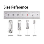 3250 Wholesale Rectangle  Cosmic  4*8/6*18/7*21/8.5*26mm Crystal Glass Sew-on Rhinestones Flatback or Clothing Decoration