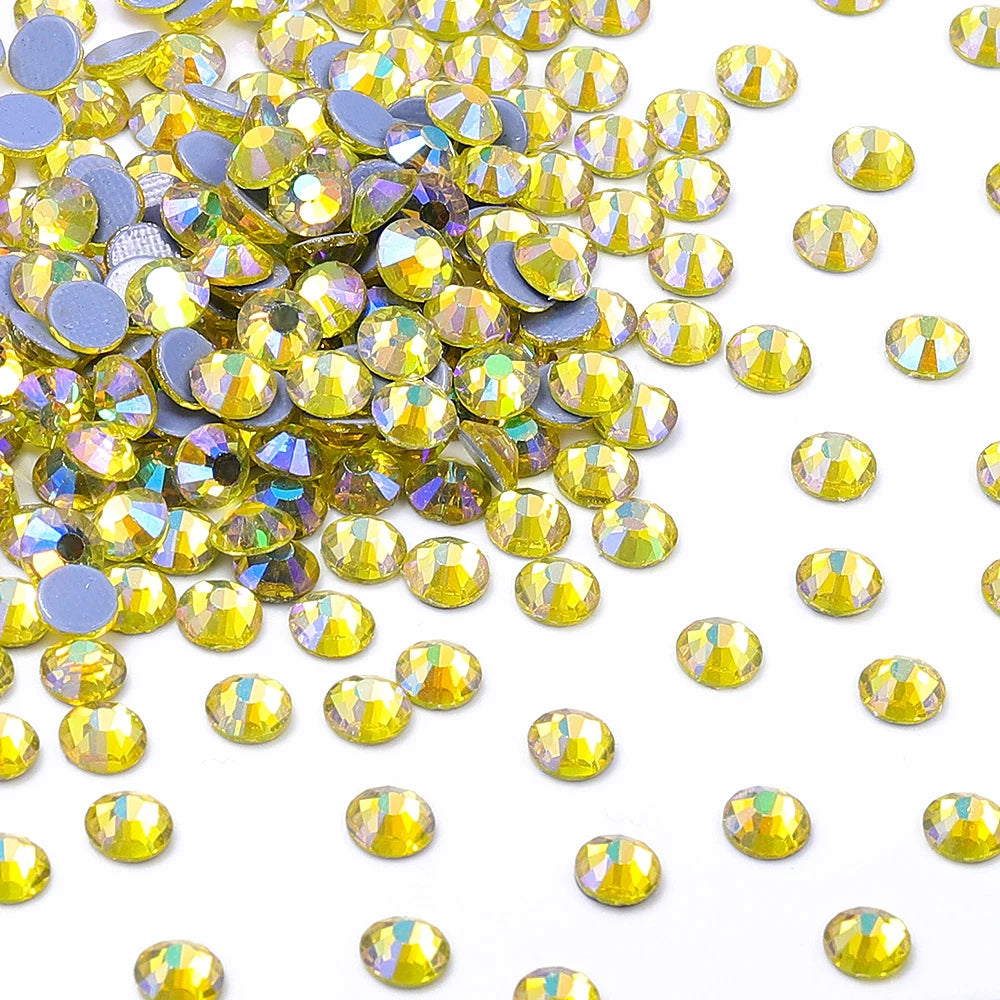 Hotfix Glass Rhinestone Bling Crystal AB Effect High Quality Rhinestones Bulk Crystals Stones Garment Accessories for Clothing