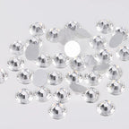 Factory Wholesale Nail Glitter Glass Rhinestones Silver Base Flat Back Strass Crystal Non Hot Fix Rhinestone for Bra Decoration