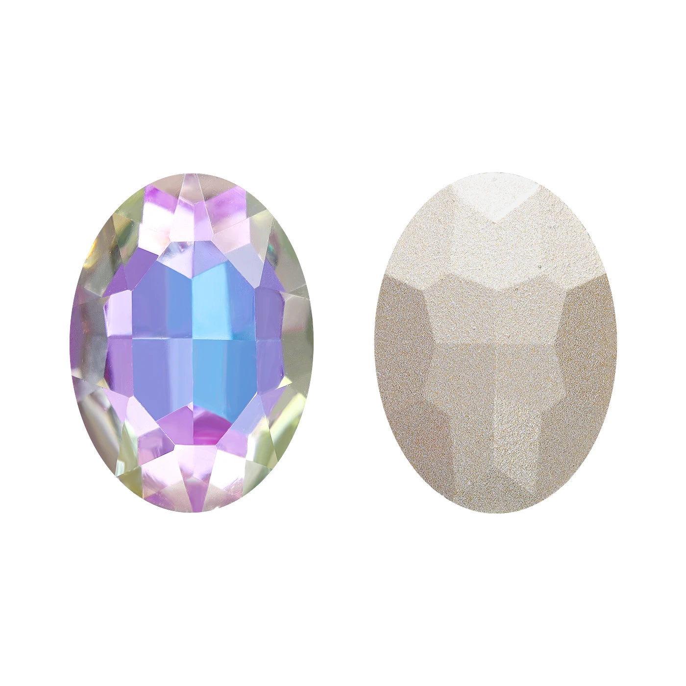 QIYI 2024  New Arrival Effect Factory Direct Wholesale Inviromental Friendly Oval Shape K9 Glass Stone for Clothing  Decoration