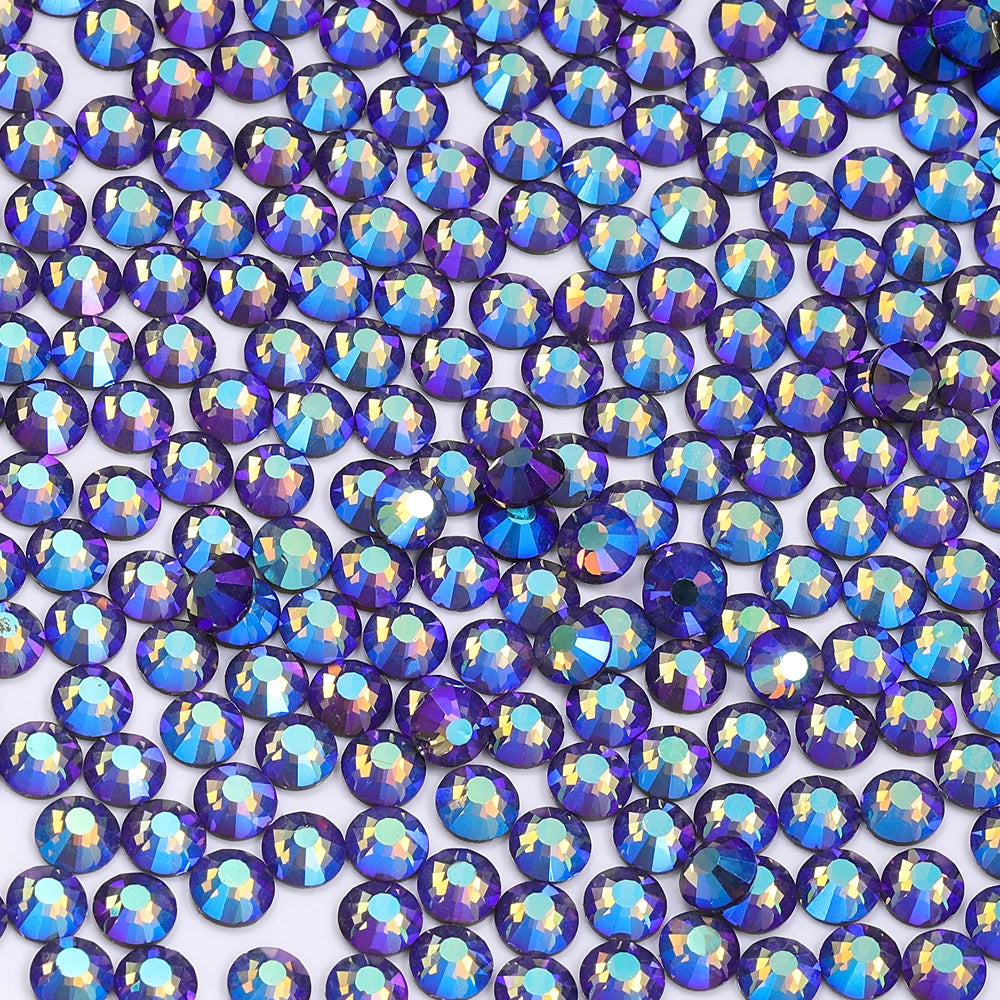 QIYI SS30-SS60 1001-1129 Colors Flat Back Non Hot Fix Durable Latest Fashion Popular Style Glass Crystal Rhinestones for Shoe