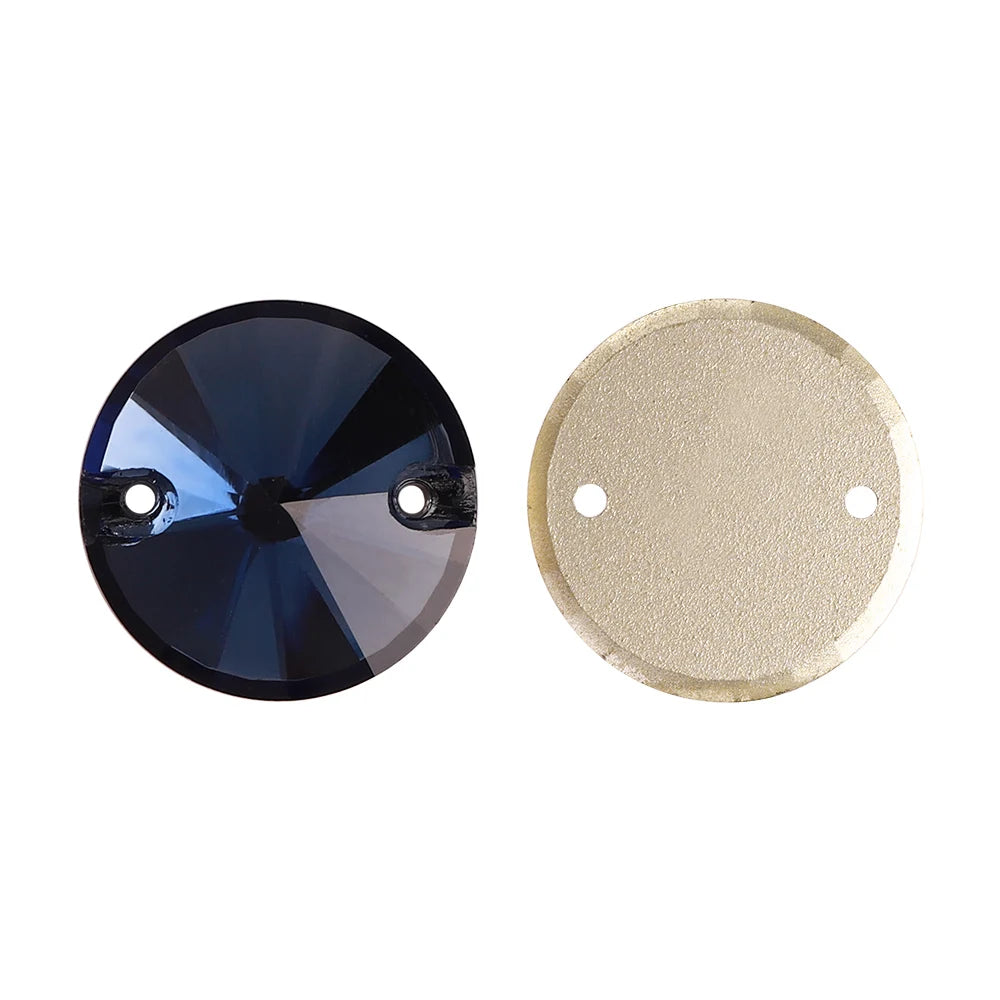 High Quality Sewing on Glitter Rivoli Rhinestones Pointback  Crystal Glass Fancy Stone for Garment Decoration